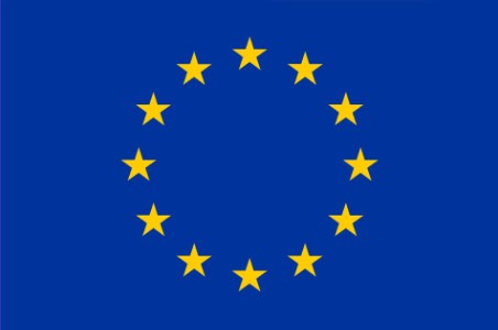 EU flag, symbolizing European community and cooperation.
