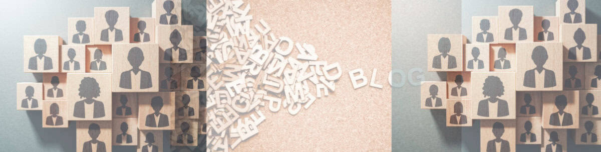 Teamarbeit mit digitalen Symbolen und Kommunikationselementen.