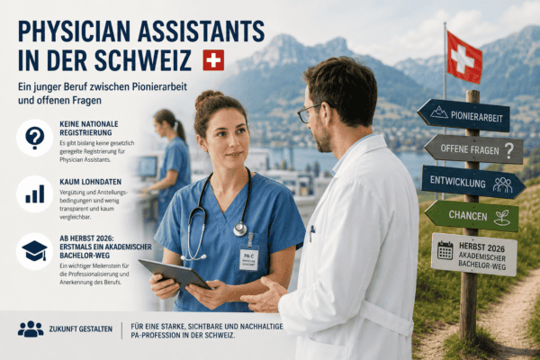 Infografik zu Physician Assistants in der Schweiz