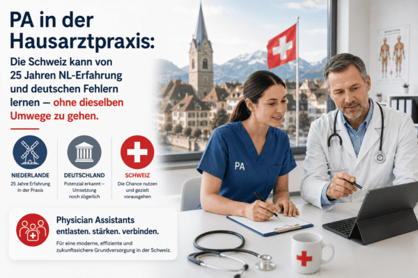 Arzt und PA in Schweizer Hausarztpraxis